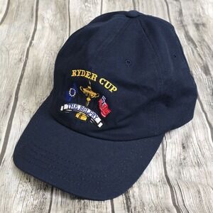 Slazenger The Belfry Ryder Cup Hat Blue Golf Tournament Cap Strapback Hat